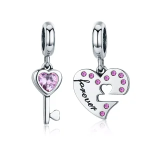 (resim) Pandora tarzı Kalbin Anahtarı Sallantılı Charm - SCC638