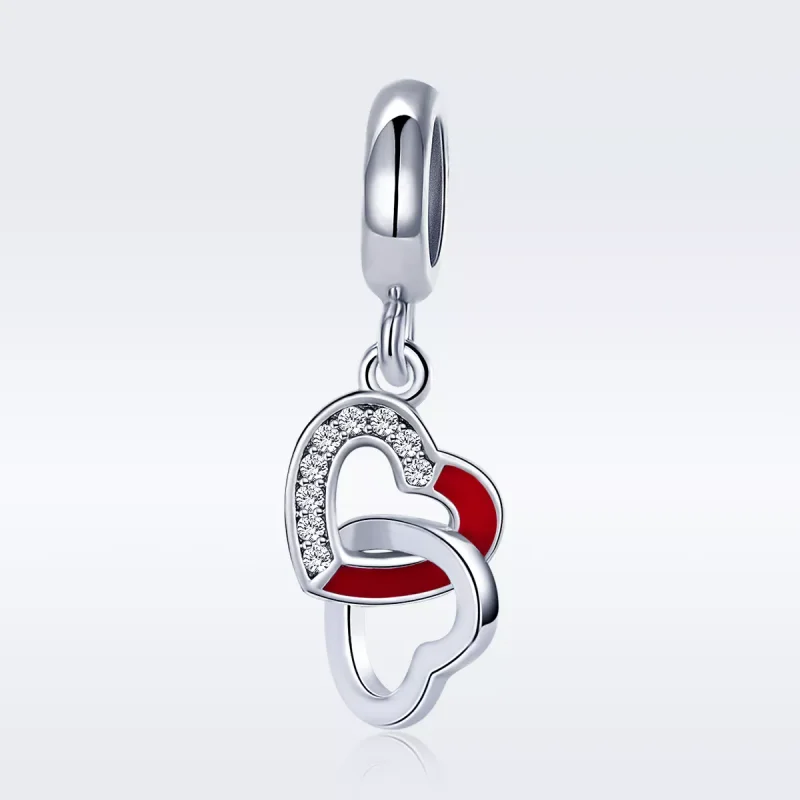 (resim) Pandora tarzı Kalp Kalbe Sallantılı Charm - SCC735 - Görüntüle 3