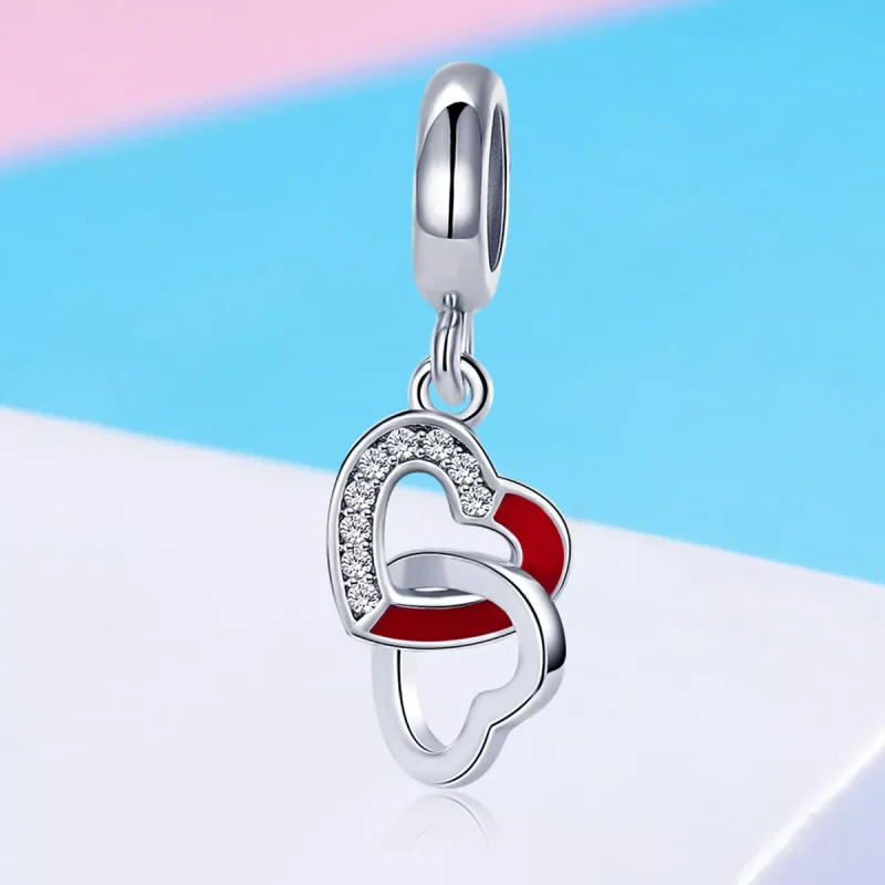 (resim) Pandora tarzı Kalp Kalbe Sallantılı Charm - SCC735 - Görüntüle 4