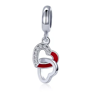 (resim) Pandora tarzı Kalp Kalbe Sallantılı Charm - SCC735