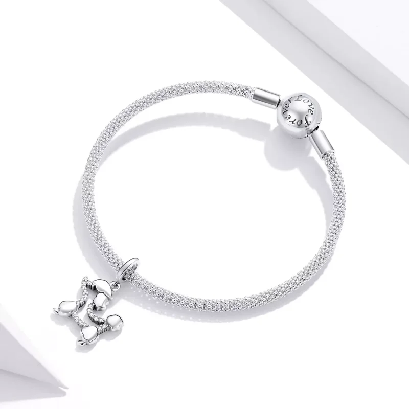 (resim) Pandora tarzı Kaniş Silueti Sallantılı Charm - SCC1681 - Görüntüle 3