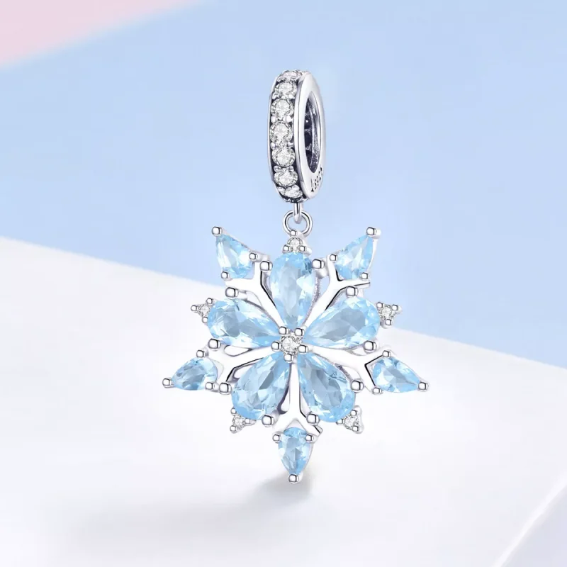 (resim) Pandora tarzı Kar tane -leri Sallantılı Charm - SCC940 - Görüntüle 2