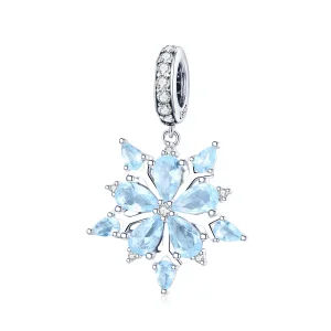 (resim) Pandora tarzı Kar tane -leri Sallantılı Charm - SCC940