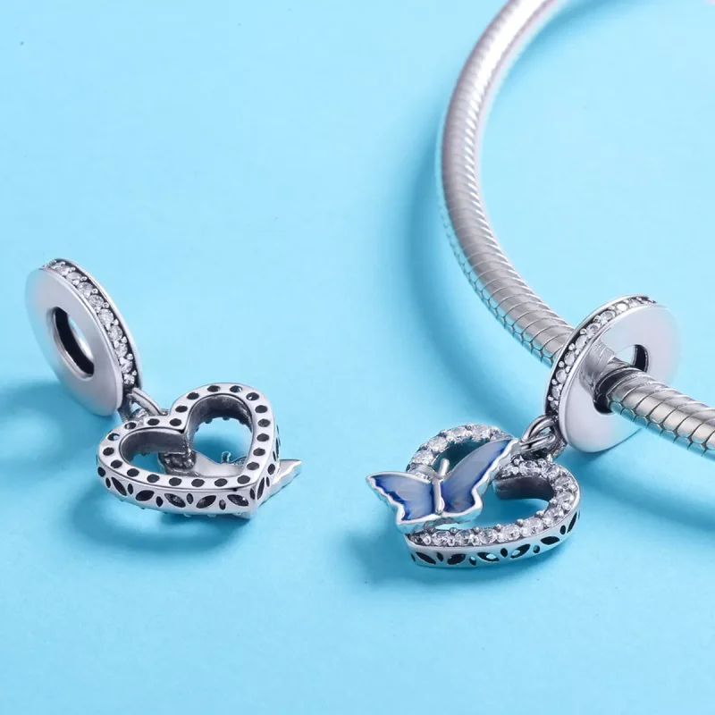 (resim) Pandora tarzı Kelebek Rüyası Sallantılı Charm - SCC818 - Görüntüle 3