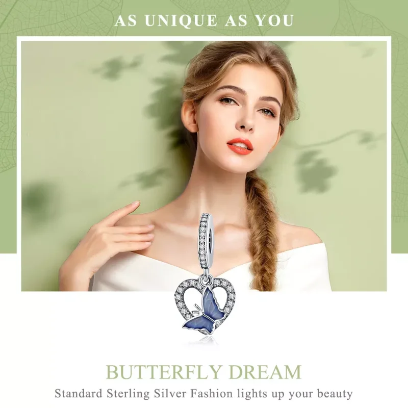 (resim) Pandora tarzı Kelebek Rüyası Sallantılı Charm - SCC818 - Görüntüle 6