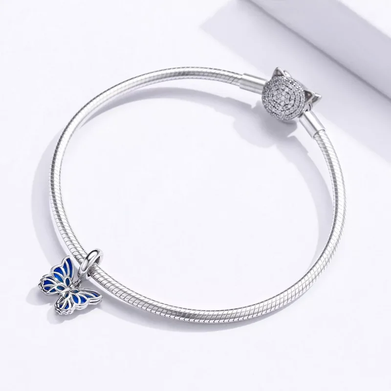 (resim) Pandora tarzı Kelebek Sallantılı Charm - BSC149 - Görüntüle 3