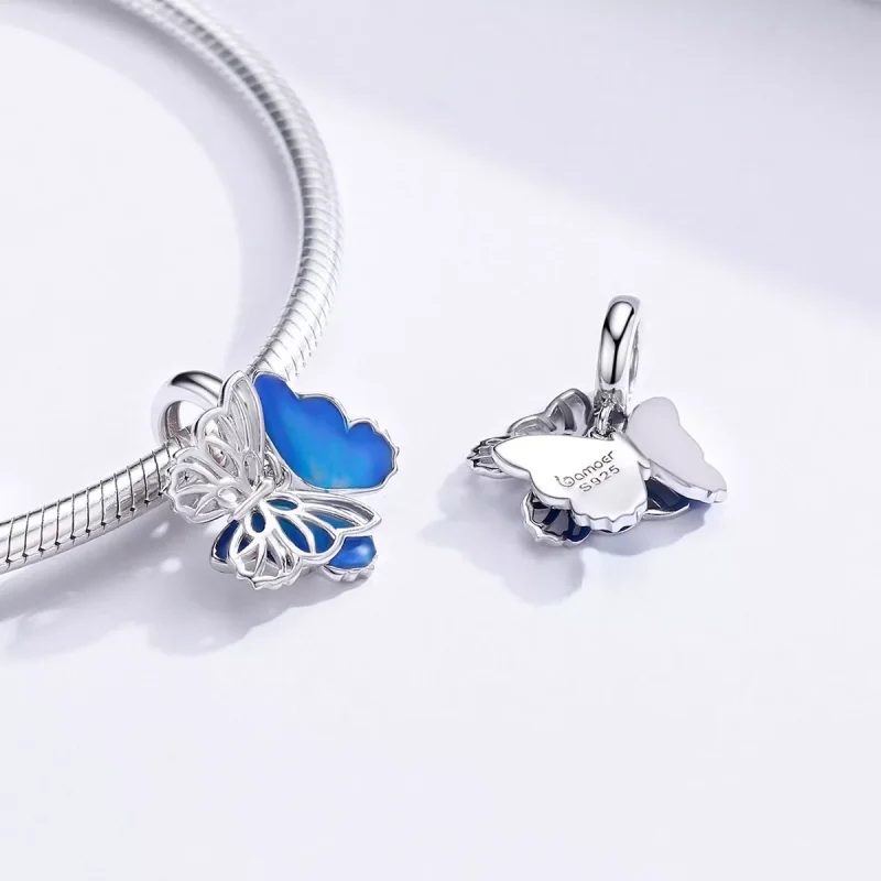 (resim) Pandora tarzı Kelebek Sallantılı Charm - BSC149 - Görüntüle 4