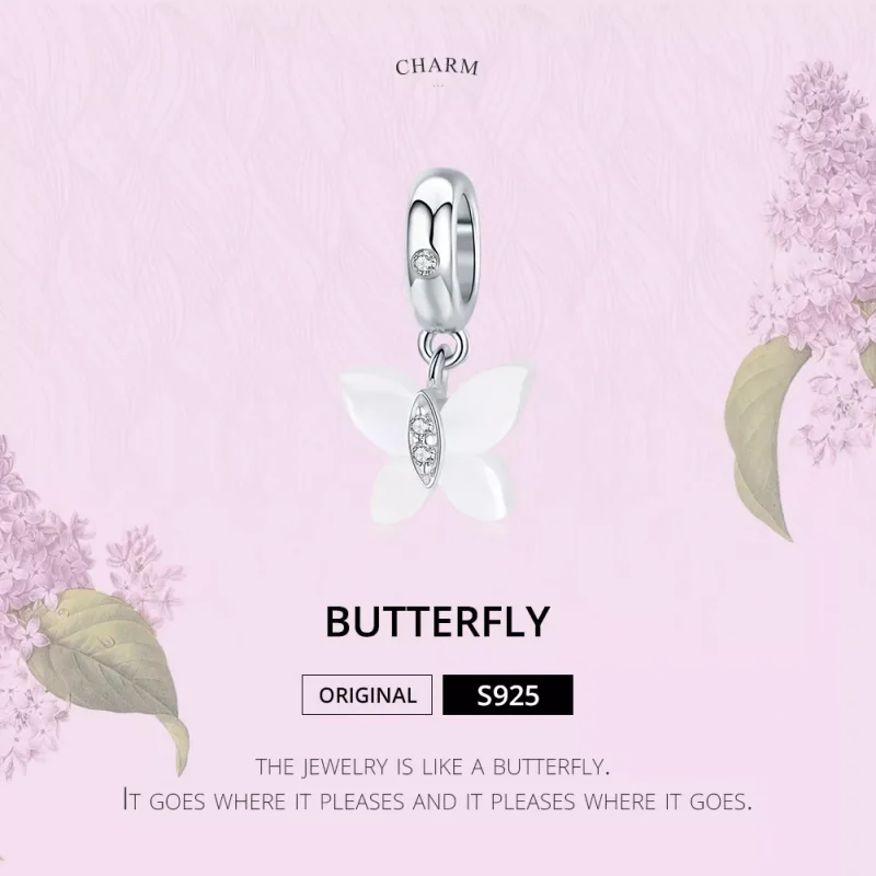 (resim) Pandora tarzı Kelebek Sallantılı Charm - SCC1414 - Görüntüle 6