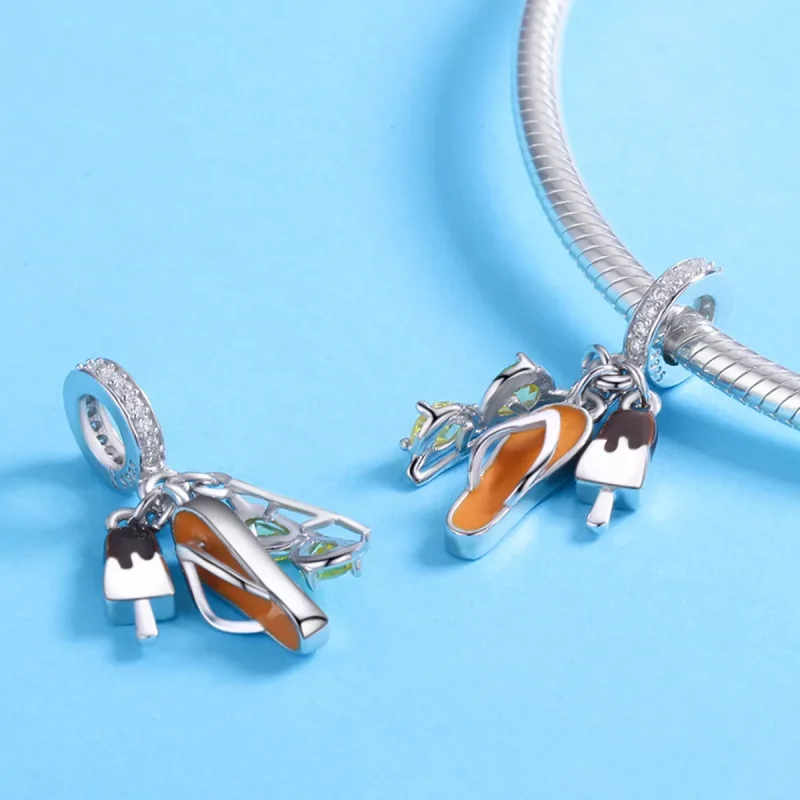 (resim) Pandora tarzı Keyifli Yaz Sallantılı Charm - SCC770 - Görüntüle 4