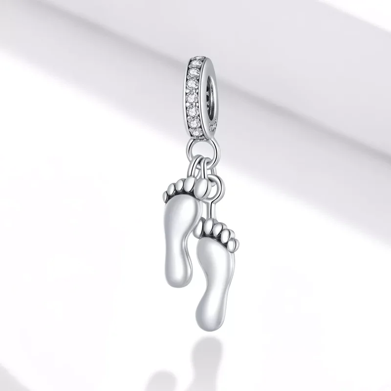 (resim) Pandora tarzı küçük ayak Sallantılı Charm - SCC1692 - Görüntüle 2