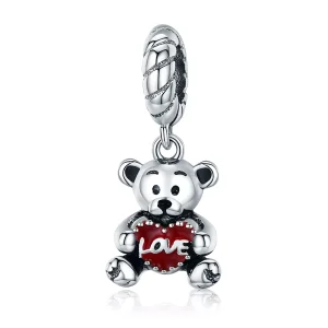 (resim) Pandora tarzı Küçük ayı Sallantılı Charm - SCC521
