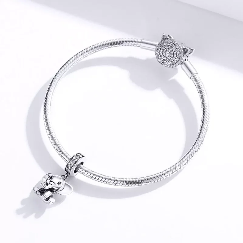 (resim) Pandora tarzı küçük fil Sallantılı Charm - SCC1338 - Görüntüle 3