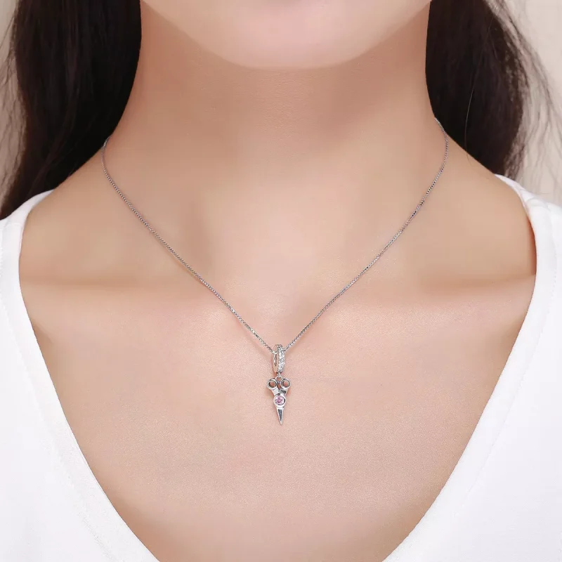 (resim) Pandora tarzı Küçük Saç Stilist Makas Sallantılı Charm - SCC656 - Görüntüle 6