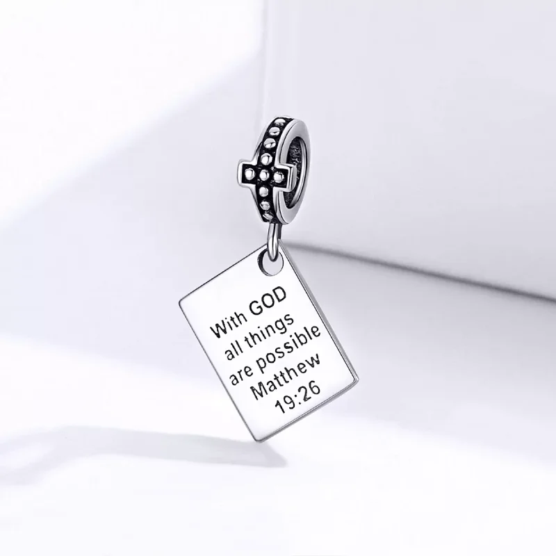 (resim) Pandora tarzı Kutsal Kitap Sallantılı Charm - SCC1424 - Görüntüle 2