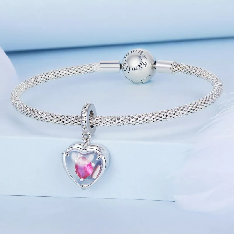(resim) Pandora tarzı Locket "Seni Seviyorum" Asılı - BSC681 - Görüntüle 3