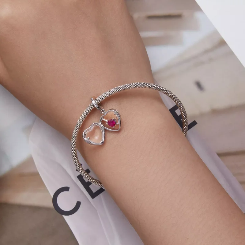 (resim) Pandora tarzı Locket "Seni Seviyorum" Asılı - BSC681 - Görüntüle 6