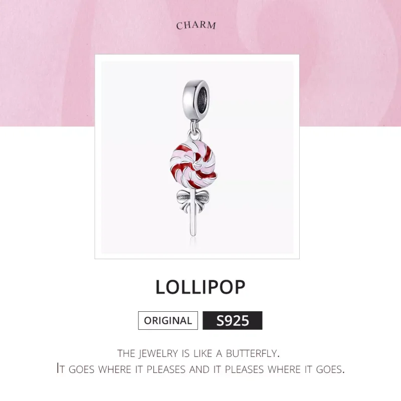 (resim) Pandora tarzı Lolipop Sallantılı Charm - SCC1491 - Görüntüle 6