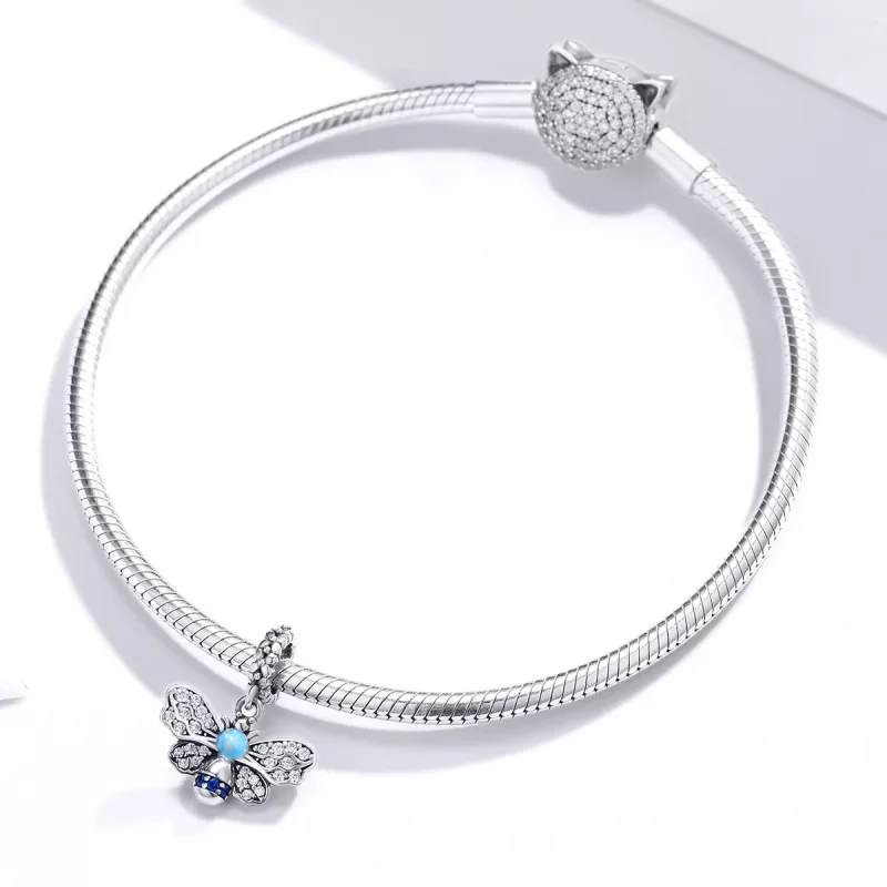 (resim) Pandora tarzı mavi arı Sallantılı Charm - SCC1480 - Görüntüle 3
