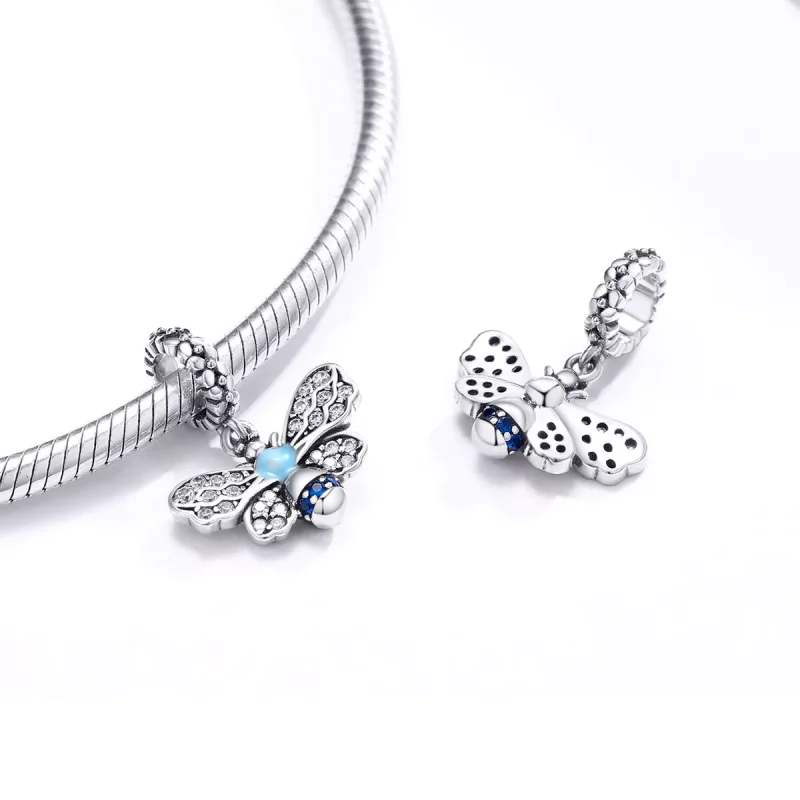 (resim) Pandora tarzı mavi arı Sallantılı Charm - SCC1480 - Görüntüle 4
