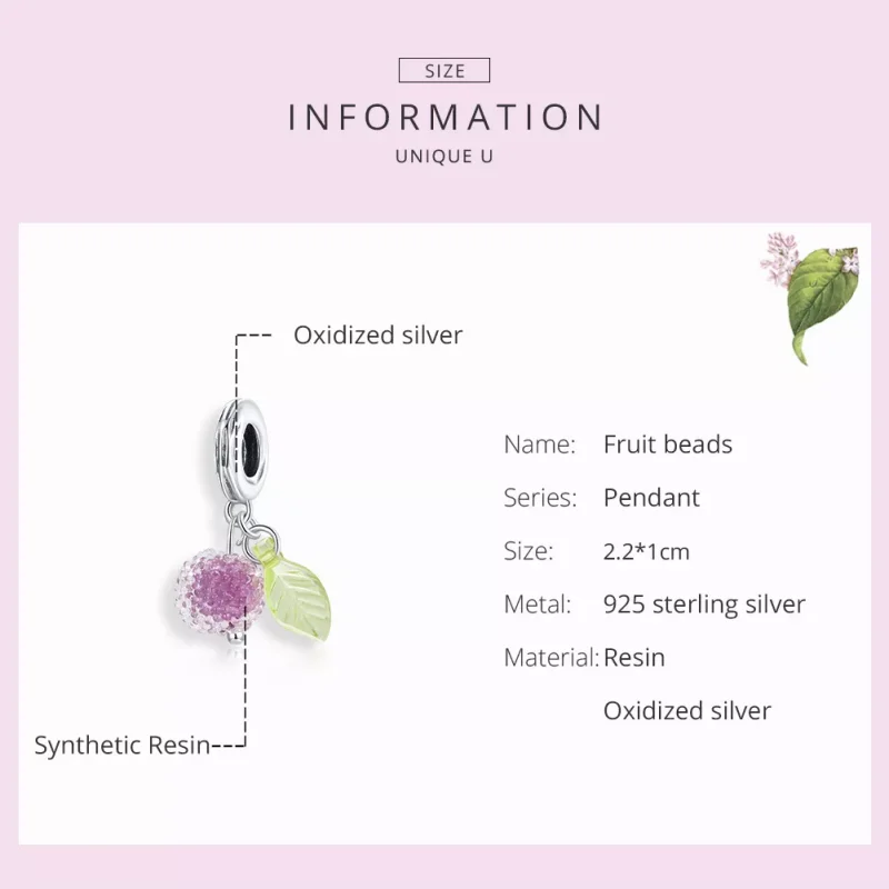 (resim) Pandora tarzı Meyve Sallantılı Charm - SCC1802 - Görüntüle 7