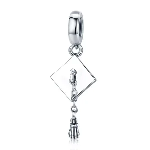 (resim) Pandora tarzı Mezuniyet Hendek Şapkası Sallantılı Charm - SCC459