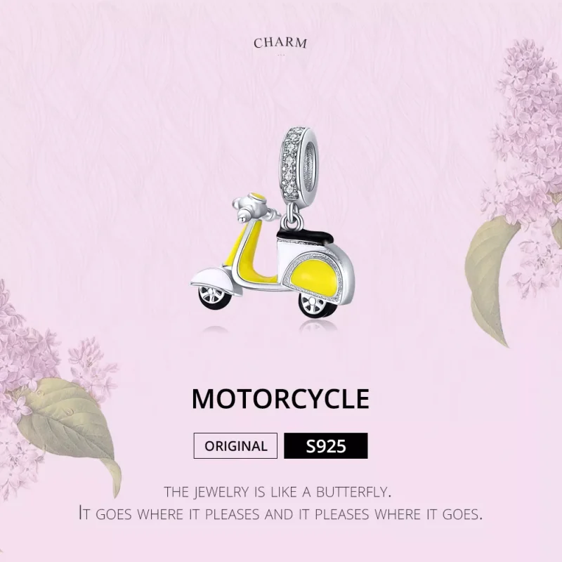 (resim) Pandora tarzı Motosiklet Sallantılı Charm - BSC136 - Görüntüle 6