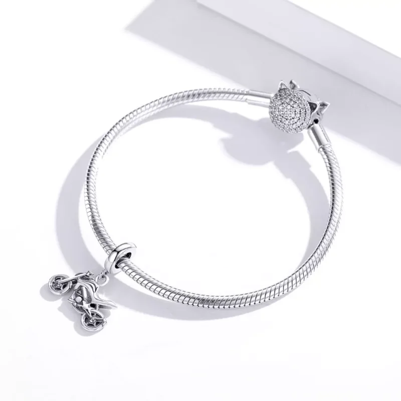 (resim) Pandora tarzı Motosiklet Sallantılı Charm - SCC1712 - Görüntüle 3