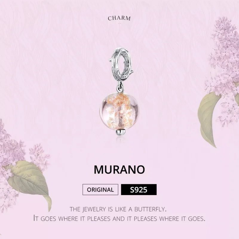 (resim) Pandora tarzı Murano Sallantılı Charm - SCC1496 - Görüntüle 6