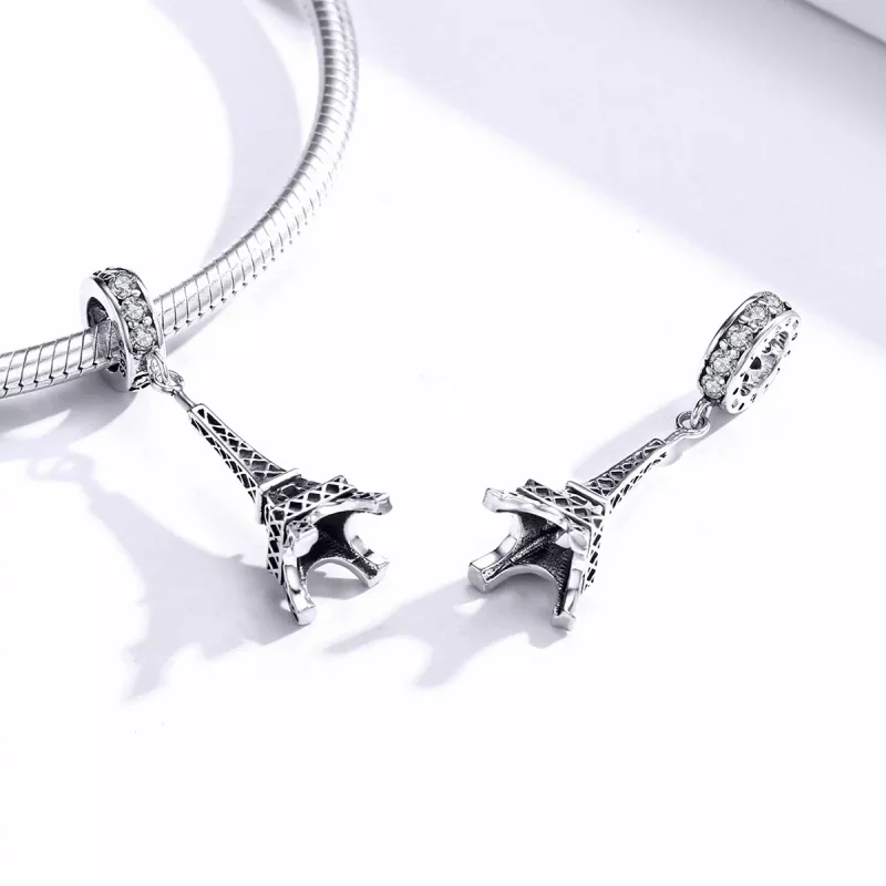 (resim) Pandora tarzı Paris Eyfel Kulesi Sallantılı Charm - BSC154 - Görüntüle 4