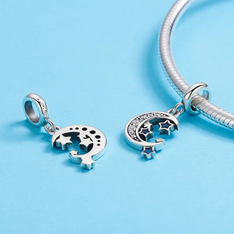 (resim) Pandora tarzı Parlak yıldızlar Sallantılı Charm - SCC639 - Görüntüle 3