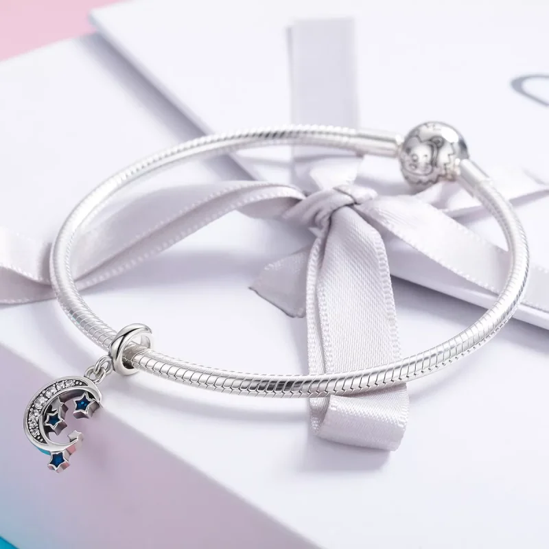 (resim) Pandora tarzı Parlak yıldızlar Sallantılı Charm - SCC639 - Görüntüle 4