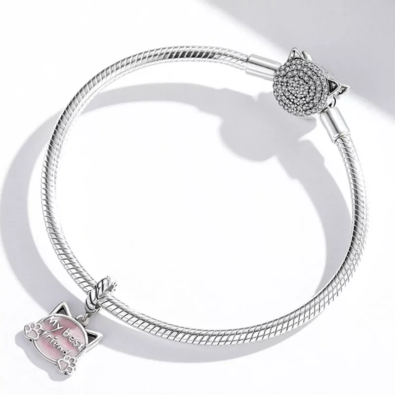 (resim) Pandora Tarzı Pembe Kedi Asma - BSC519 - Görüntüle 3