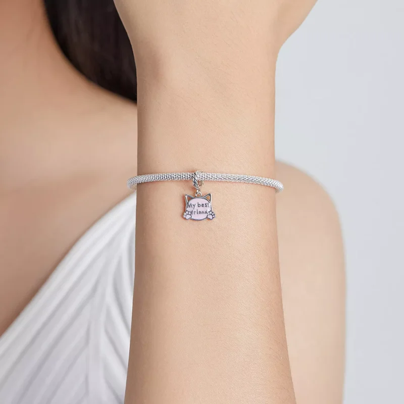 (resim) Pandora Tarzı Pembe Kedi Asma - BSC519 - Görüntüle 5