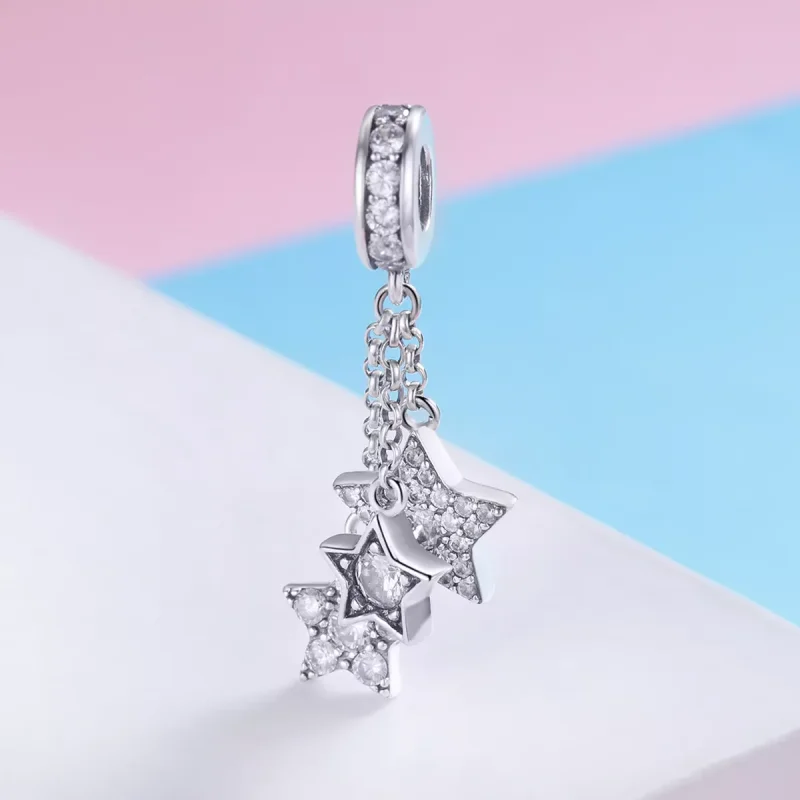 (resim) Pandora tarzı Pentagramlar Sallantılı Charm - SCC881 - Görüntüle 2
