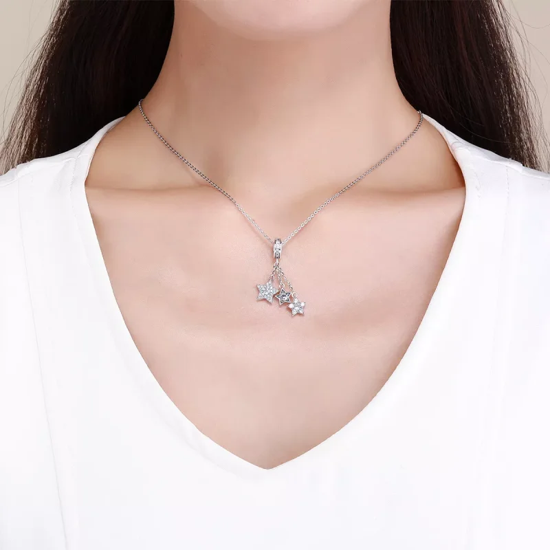 (resim) Pandora tarzı Pentagramlar Sallantılı Charm - SCC881 - Görüntüle 5
