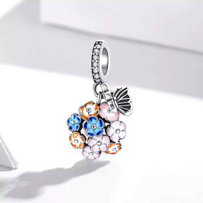 (resim) Pandora tarzı renkli bahçe Sallantılı Charm - SCC1702 - Görüntüle 2