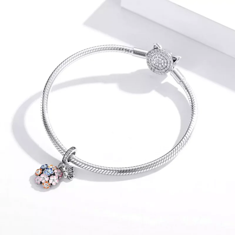 (resim) Pandora tarzı renkli bahçe Sallantılı Charm - SCC1702 - Görüntüle 3