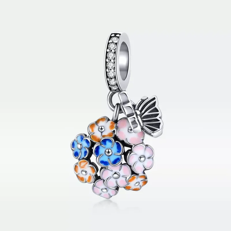 (resim) Pandora tarzı renkli bahçe Sallantılı Charm - SCC1702 - Görüntüle 5