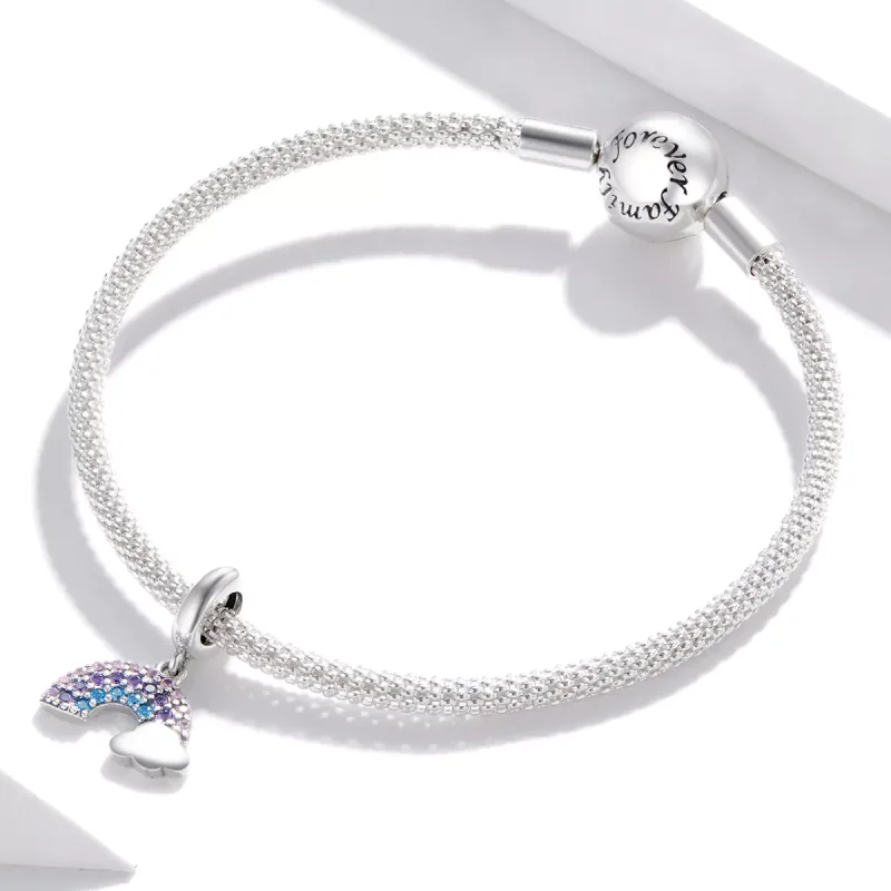(resim) Pandora tarzı renkli gökkuşağı Sallantılı Charm - SCC1625 - Görüntüle 3
