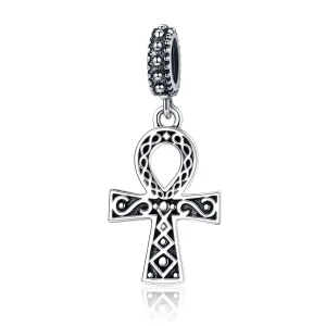 (resim) Pandora tarzı Retro İnancın Gücünün Haçı Sallantılı Charm - SCC185