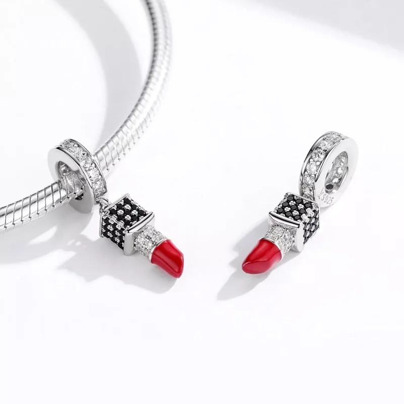 (resim) Pandora tarzı Ruj Sallantılı Charm - SCC1392 - Görüntüle 4