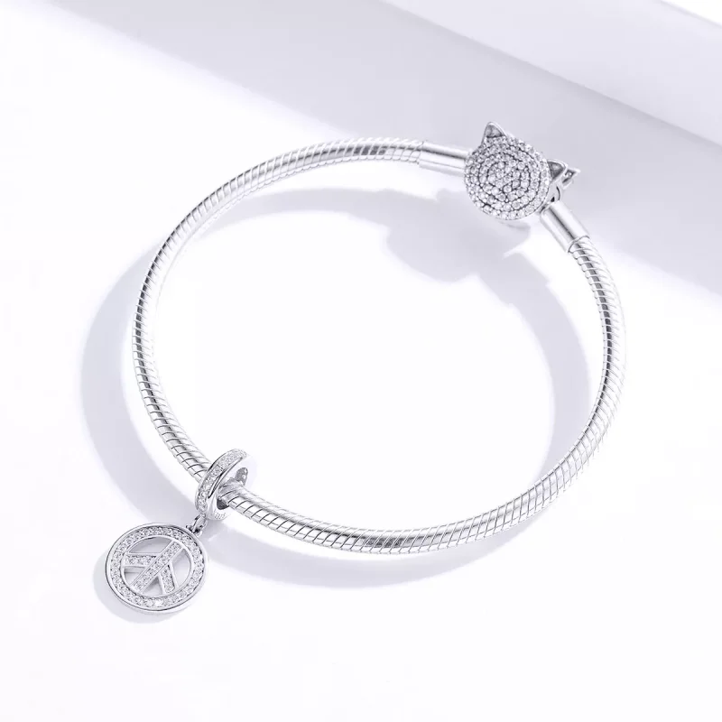 (resim) Pandora tarzı Savaşkarşıtı Sallantılı Charm - SCC1367 - Görüntüle 2