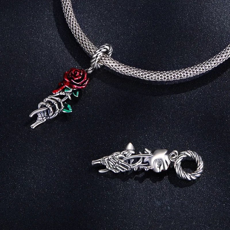 (resim) Pandora Tarzı Scarlet Gül Asma - SCC2404 - Görüntüle 4