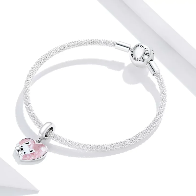 (resim) Pandora tarzı Sevgilerle Köpek Yavrusu Sallantılı Charm - BSC360 - Görüntüle 3