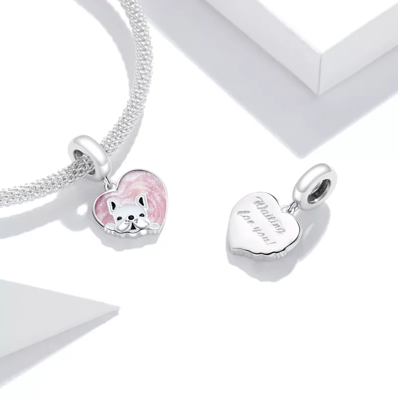 (resim) Pandora tarzı Sevgilerle Köpek Yavrusu Sallantılı Charm - BSC360 - Görüntüle 4