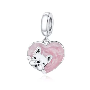 (resim) Pandora tarzı Sevgilerle Köpek Yavrusu Sallantılı Charm - BSC360