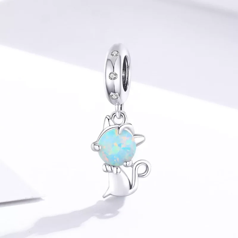 (resim) Pandora tarzı sevgili kedicik Sallantılı Charm - BSC235 - Görüntüle 2