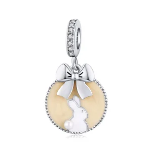 (resim) Pandora tarzı Tavşan Sallantılı Charm - SCC1439