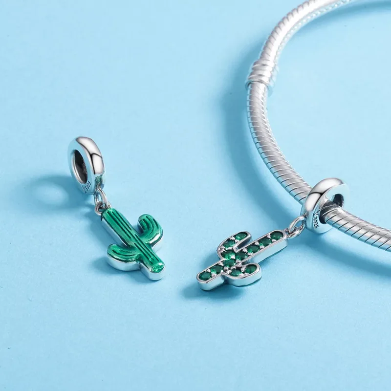 (resim) Pandora tarzı taze kaktüs Sallantılı Charm - SCC515 - Görüntüle 5