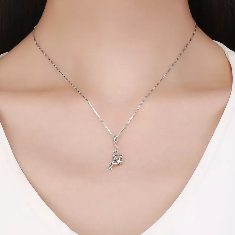 (resim) Pandora tarzı Tek Boynuzlu At Belleği Sallantılı Charm - SCC704 - Görüntüle 4